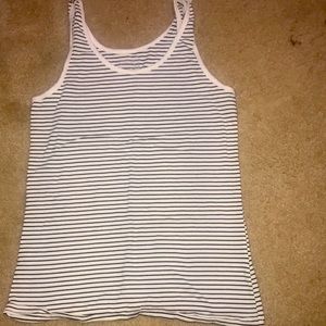 Black and White Striped Tanktop